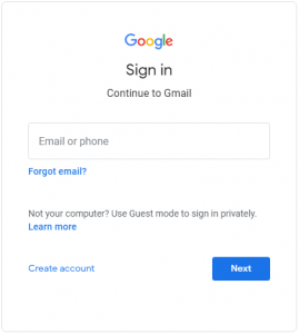 Gmail Sign In