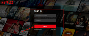Netflix sign in