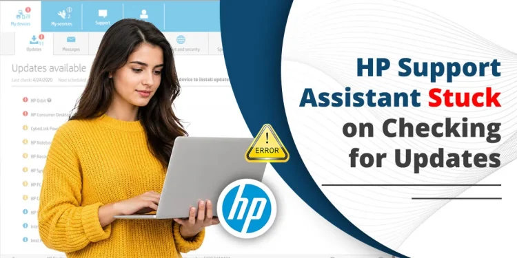 hp support assistant stuck on checking for updates